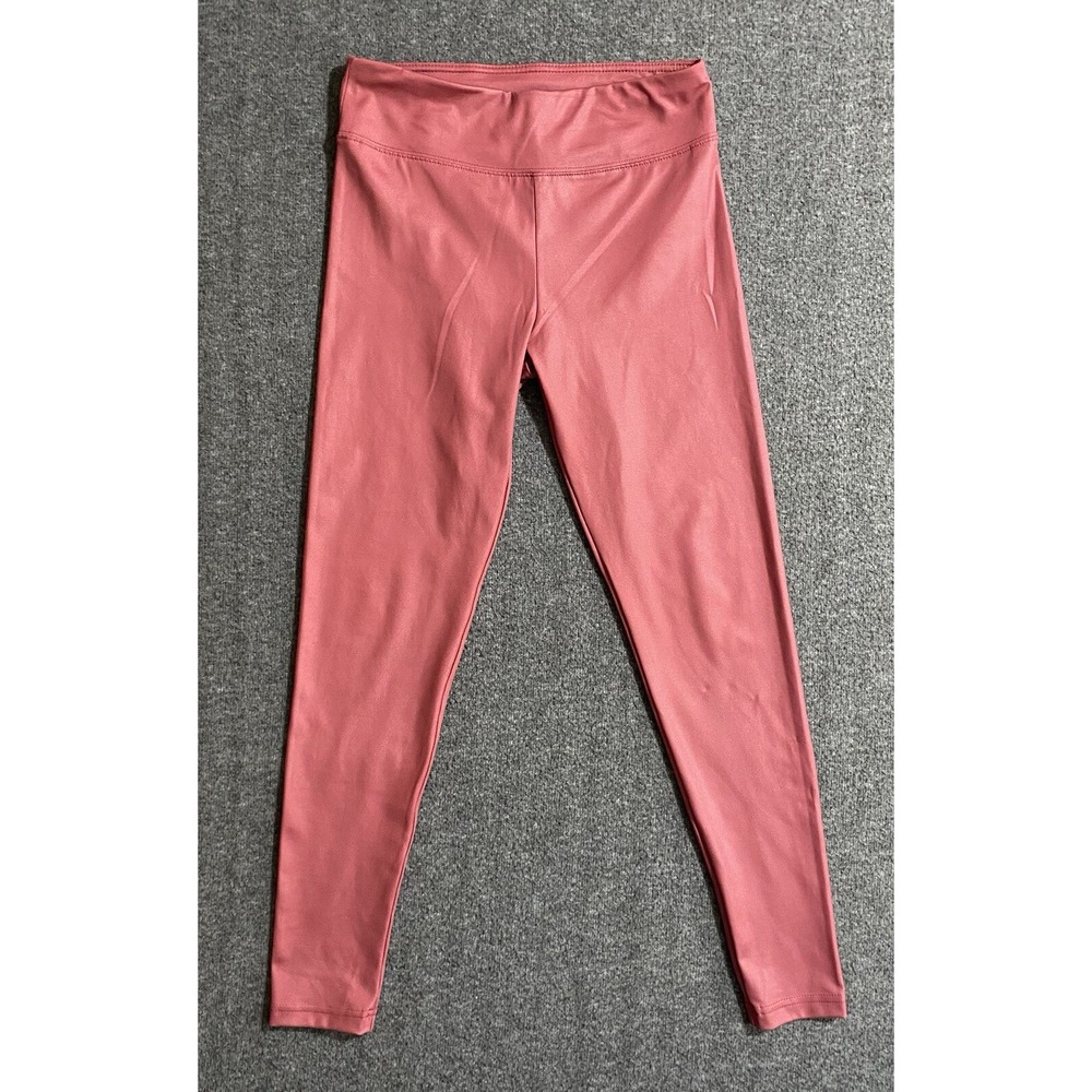 No Boundaries Juniors High Rise Seamless Crop Leggings Coral Size S (3-5)